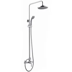 Душевая система WasserKRAFT однозахватный смеситель, верхний/ручной душ, хром