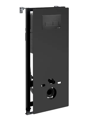 Инсталляция для унитаза WasserKRAFT с клавишей смыва, цвет: черный 20TLT.010.ME.BL.MB03