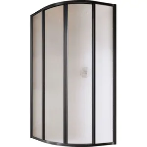 Душевой уголок RAVAK SKCP4-80 (795x795x1950) раздвижные двери, стекло, черный+Grape