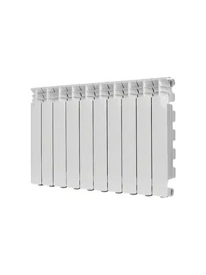 Радиатор STOUT 500 10 секций, алюминиевый, боковое подключение, белый SRA-3310-050010