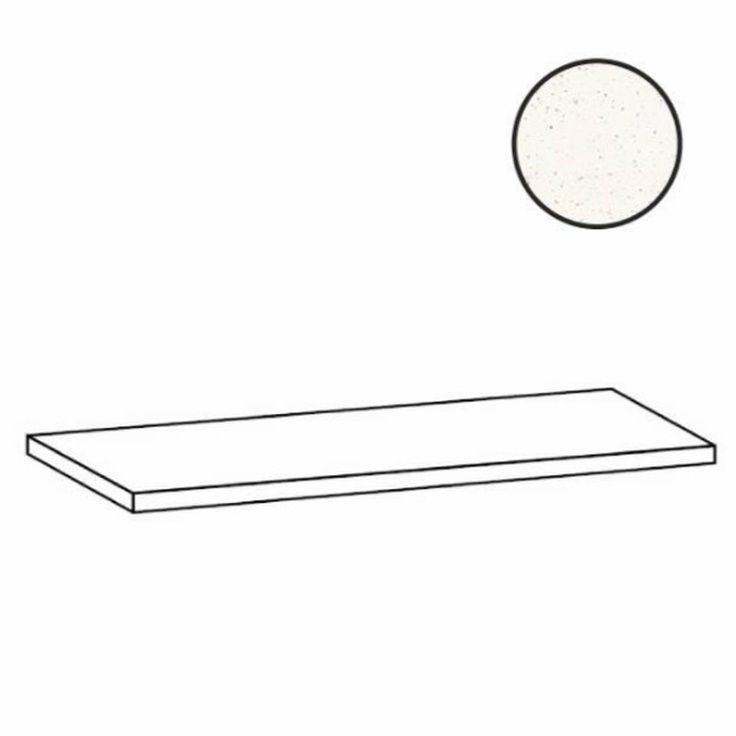 Sant Agostino Deconcrete CSAGSDIW12 Ang Gradone De Micro Sx White 33x120 матовая