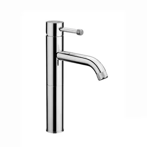 Смеситель Nicolazzi Leva для раковины высокий однорычажный, мат.никель 3772NS56M