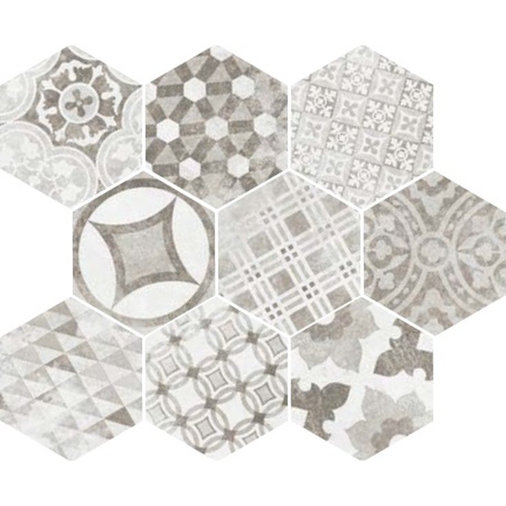 Equipe Hexatile 22099 Cement Garden Grey 17,5x20 матовая