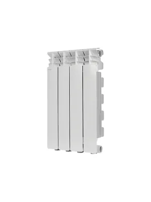 Радиатор STOUT 500 4 секции, алюминиевый, боковое подключение, белый SRA-3310-050004