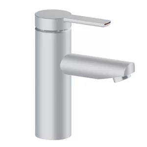 Смеситель для раковины Keuco 82 мм, однозахватный, фиксир. излив,алюм. finish 53902 170100