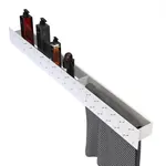 Полка FLOW Double 1000х92х90 настенная, полотенцедержатель справа, белый Fl--d100п-б