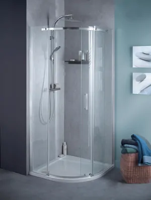 Душевой уголок Jacob Delafon 900х900х2000 проф. алюм., стекло прозрачн, левостор. E22R90L-GA