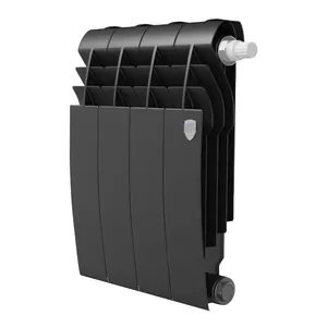 Радиатор биметаллический 4 секций ROYAL THERMO ВШГ:430х320х87 460 Вт черный