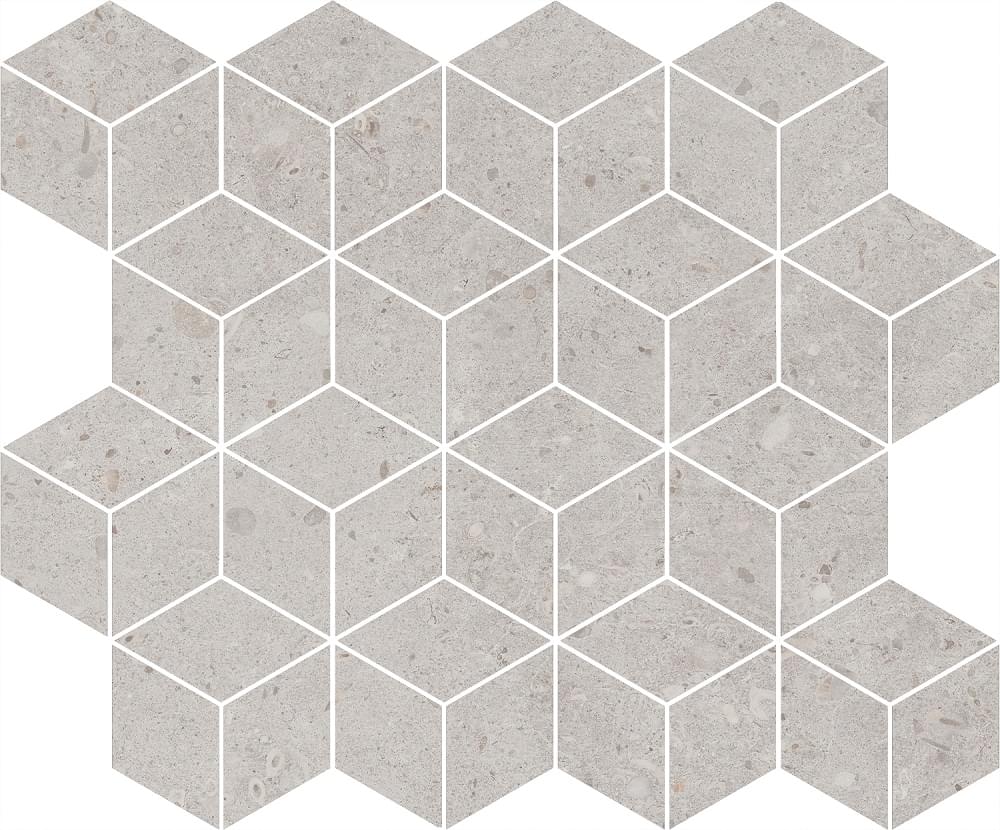 мозаика Риккарди Декор Мозаичный Серый Светлый Матовый 37.5x45