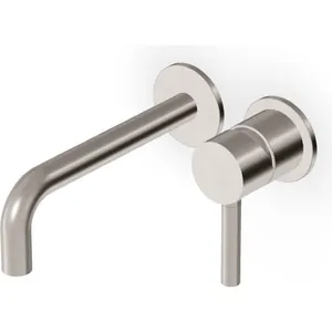 Смеситель для раковины Zucchetti ZP6030.C3 175 мм, встраиваемый, никель брашированный