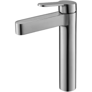 Смеситель для раковины BelBagno DEL-LMC-IN однозахв.,высокий,без донного клапана, сатин