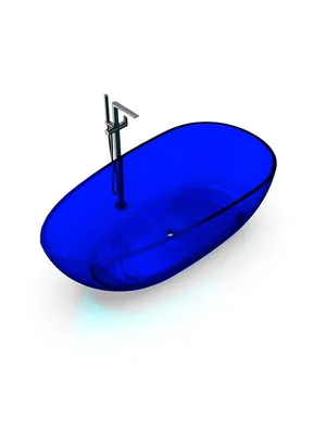 Ванна отдельностоящая Knief EGG Shape (1690х850х540) из полимерного материала, цвет: 07 Marine blue, 0700-010-07
