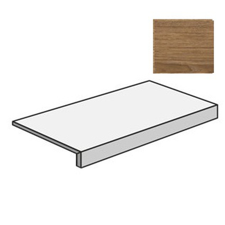 Atlas Concorde Russia Wine Oak 620070802290 Brunello Scalino Frontale Ret 33x160 матовая