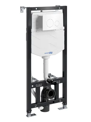 Инсталляция для унитаза WasserKRAFT с клавишей смыва, белый глянцевый 10tlt.010.me.wh02