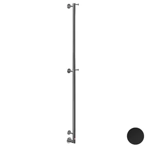 Полотенцесушитель электрический Margaroli 616/X/L Switch Black Brushed Nickel