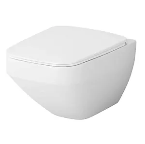 Унитаз подвесной AM.PM Inspire V2.0 безободковый 390х550х410, с сиденьем, белый мат. C50A1700MWSC