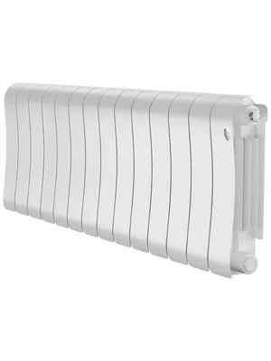 Радиатор биметаллический 14 секций ROYAL THERMO ВШГ:370х1120х90, 1610Вт Bianco Traffico, НС-1683521