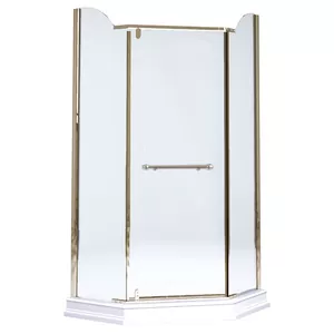 Душевой уголок Migliore PENTA (900х900х2030) стекло прозрачное, бронза 24175