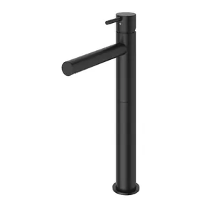 Смеситель Cezares -LC1-L-NOP для раковины, однозахватный, 132 мм, с донным клапаном, черный мат