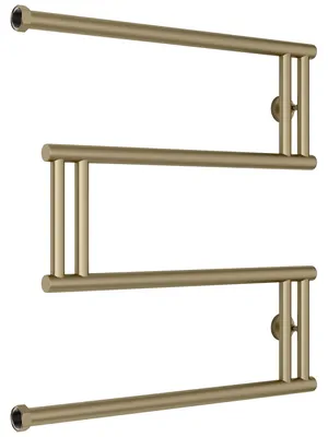 СУНЕРЖА model "M+" Полотенцесушитель 600x600 верт. подкл. золотой шелк, 32-4050-6060