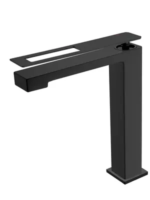 Смеситель Boheme 142-BB для раковины, на 1 отверстие, однозахватный, черный