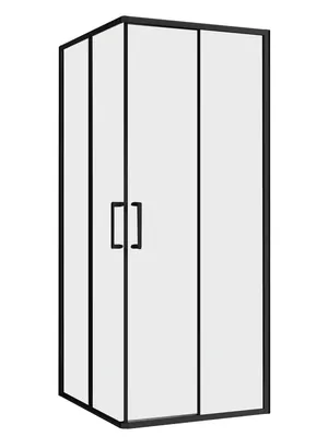 Душевой уголок ABBER AG02090B5 (900х900x1900) квадрат, ст. 5мм прозрачное/черный