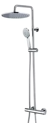 Душевая система Bossini L10172.030 термостат, верхний 250 мм и ручной душ 3 режима, хром