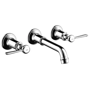 Смеситель Axor 16534000 для умываника двухзахватный на 3 отверстия, хром