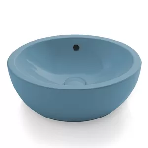 Раковина накладная Cielo (420х420х165) с переливом, цвет Polvere SHBA PL