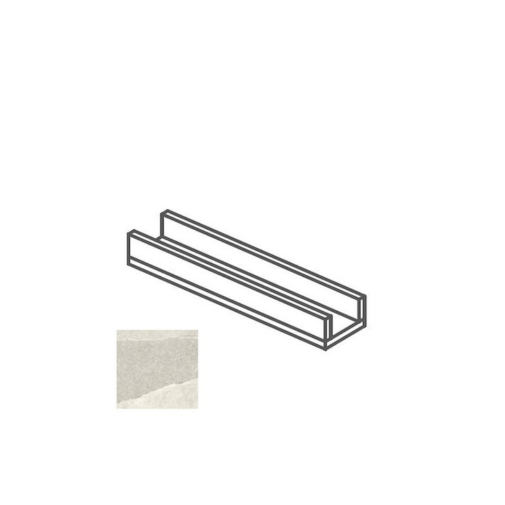Impronta italgraniti Shale SL02CA6 Canalina Sand 14x60x8 матовая