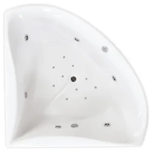 Ванна угловая BACH 150х150 Система 4"А", гидро+аэромассаж+спинной, каркас