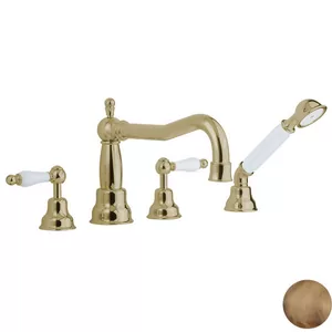 Смеситель на борт ванны CISAL Arcana Toscana на 4 отверстия, бронза TS00026427