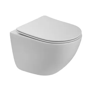 Унитаз подвесной BelBagno -TOR (360х495х390) безободковый, смыв Tornado, белый BB051CH-TOR-FC