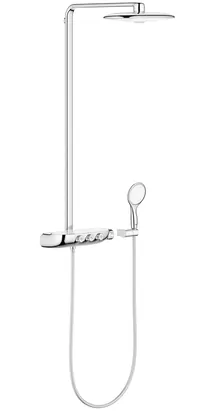 Душевая система Grohe System SmartControl 360 DUO 26250LS0 с термостатом, хром/белый