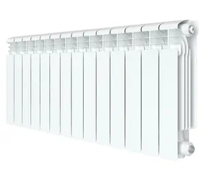 Радиатор алюминиевый Rifar VENTIL VR 350 нижнее правое подключение, 14 секций, 50мм, 1918 Вт