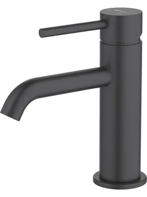 Смеситель для раковины Aquatek AQ1310MB однозахватный, излив 89мм, б/дон. клап., черный мат