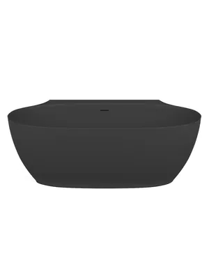 Ванна пристенная Salini (1705х892х610) искусств.камень, S-Stone, черный матовый 101925MF