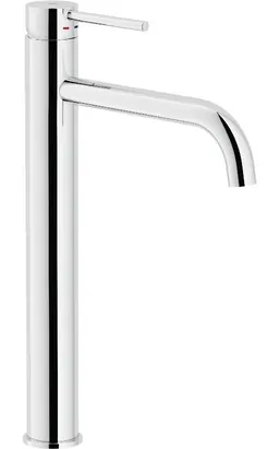 Смеситель NOBILI для раковины, однозахватный, высокий излив, донный клапан, хром LV00128/2CR