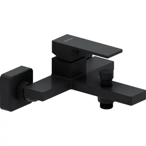 Смеситель Damixa для ванны/душа, однозахватный, настенный, черный матовый 531000300