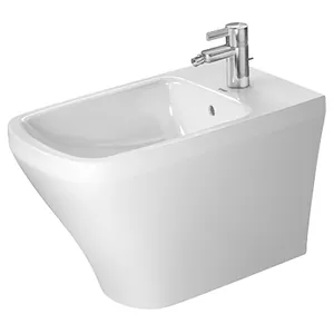 Биде напольное DURAVIT 370х630х400 отверстие под смеситель,перелив,покрытие WG 22831000001