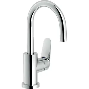 Смеситель NOBILI для раковины, однозахватный, высокий излив, д/к, хром BS101338/2CR