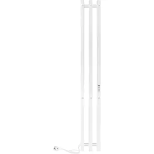 Полотенцесушитель Indigo 3 Pro 1200х130 (таймер, скр.монтаж, ун.подкл) белый матовый