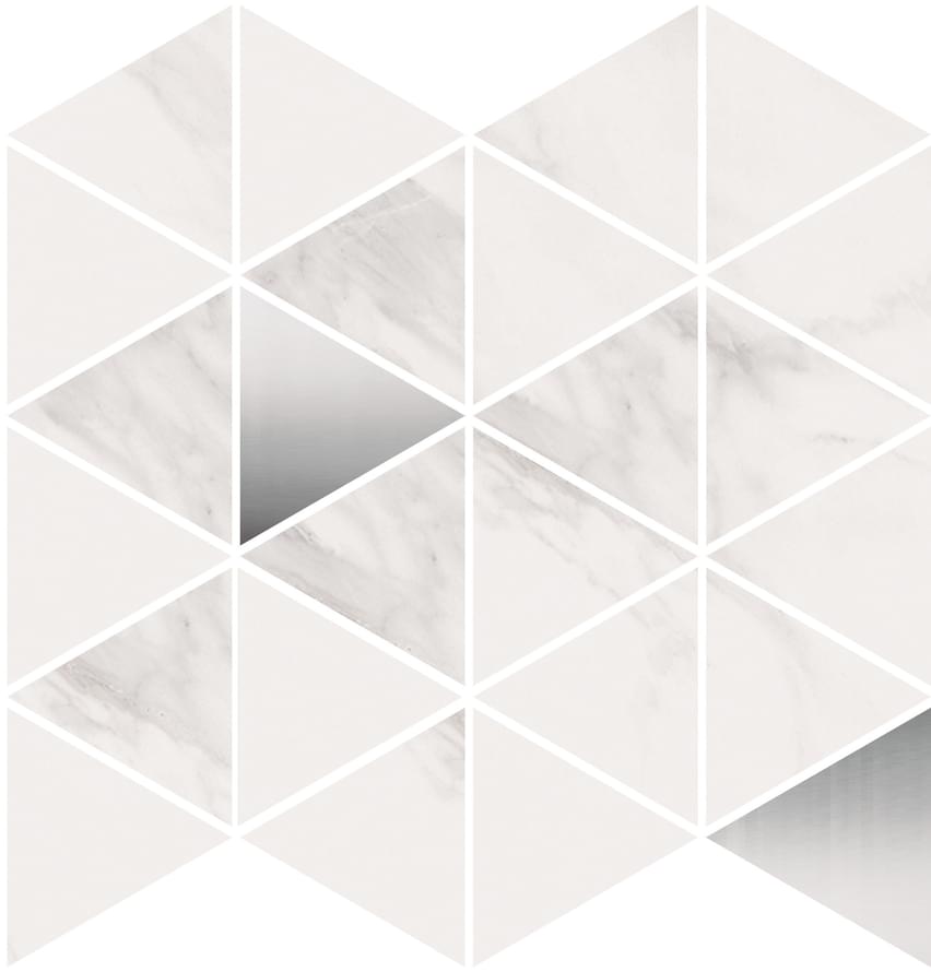 мозаика Torano D. Bianco Triangle 29x29