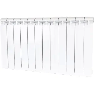 Радиатор STOUT 500 12 секций, алюминиевый, боковое подключение, белый SRA-2310-050012