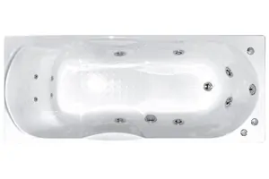 Ванна прямоугольная BACH 120х70х68 Система 3"А", гидромассаж+спинной, каркас