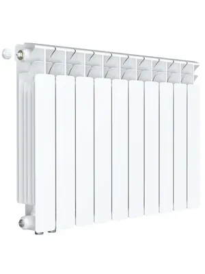 Радиатор биметаллический Rifar Ventil BVL 500 нижнее левое подключение, 10 секции, 1970 Вт