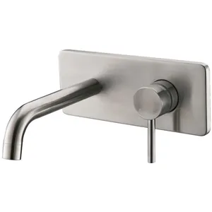 Смеситель для раковины BelBagno ETN-BLVM-IN встраиваемый,однозахв.,без донного клапана,сатин