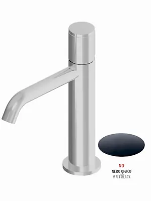 Смеситель GATTONI для раковины, с донным клапаном, чёрный мат 111/22NO