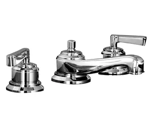 Смеситель для раковины Devon&Devon MNH400CR на 3 отверстия,донный клапан, цвет: хром