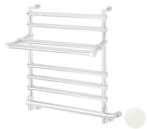 Полотенцесушитель электрический Margaroli Sole 552-6(618х570) белый, скрыт.подкл. 150Вт, 5524706WHPB